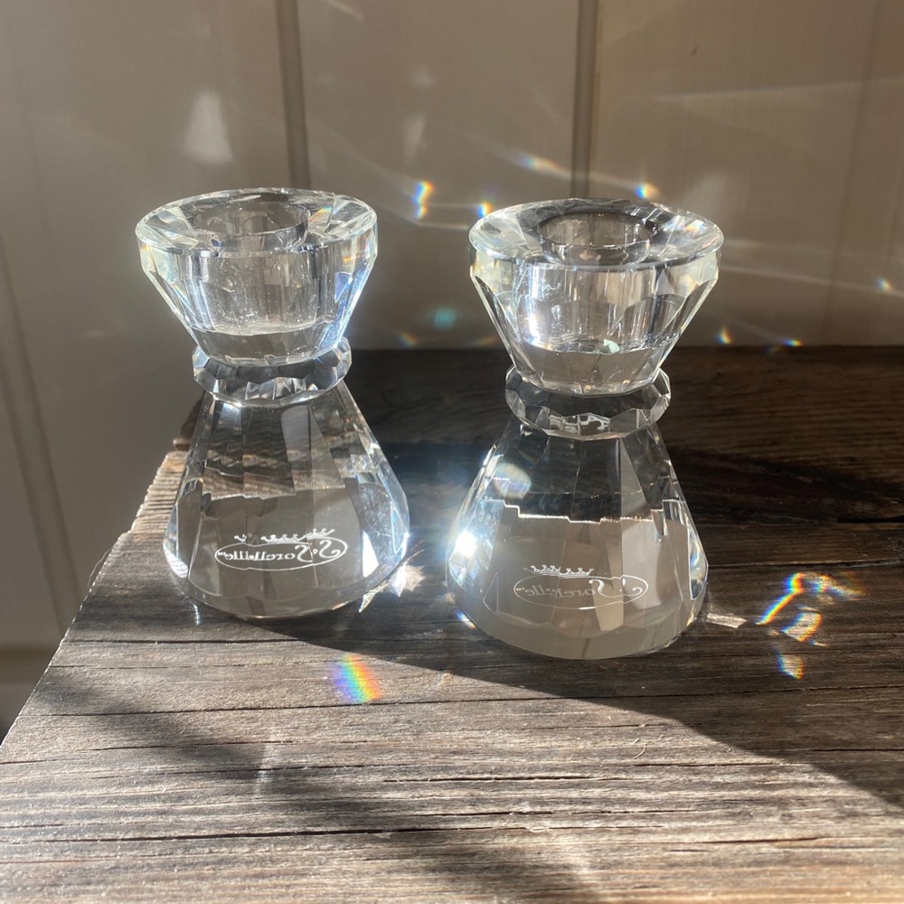 Sorelle Crystal Candle Holders